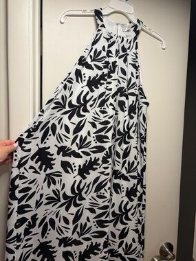 Siren Lily White and Black Striped Dress